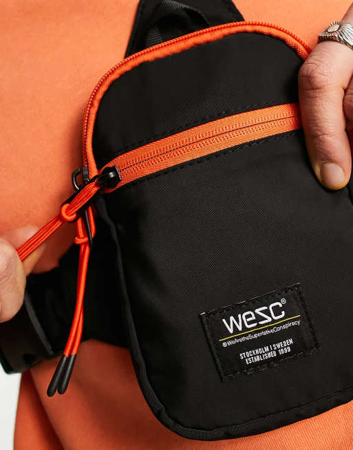 WESC mini crossbody bag in black | ASOS