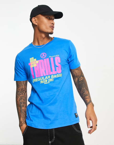 WESC – Niebieski T-shirt z nadrukiem - view 1