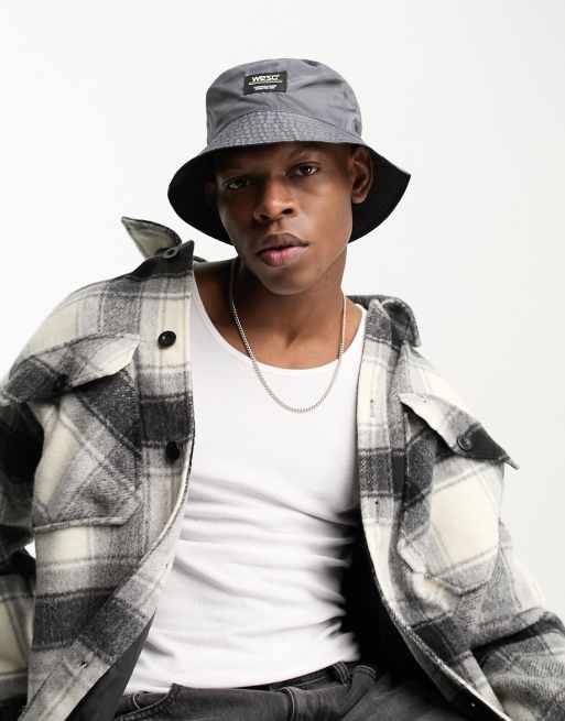 WeSC - Omkeerbare bucket hat in zwart