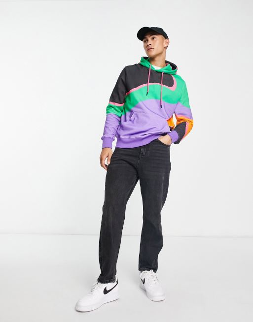 WESC pattern hoodie in purple 