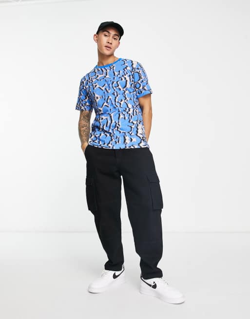 WESC pattern t-shirt in blue