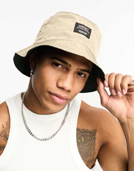 WESC reversible bucket hat in stone | ASOS