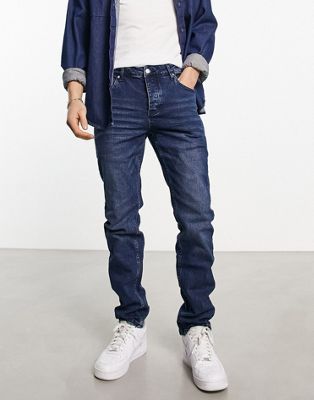 WESC relaxed fit jeans in light blue
