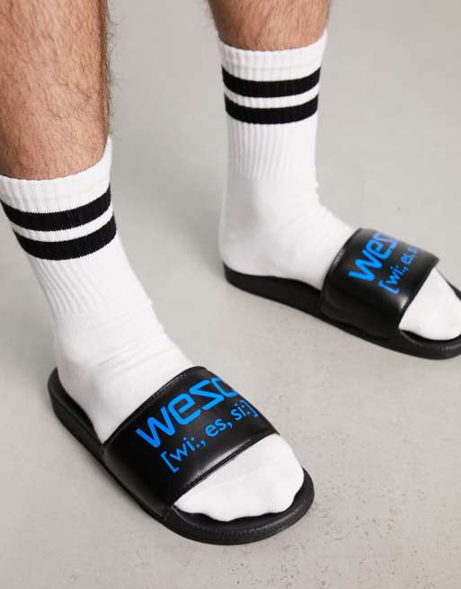 WESC - Slippers in zwart