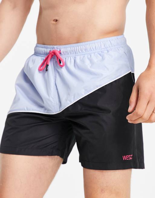 WESC zack panelled swim shorts