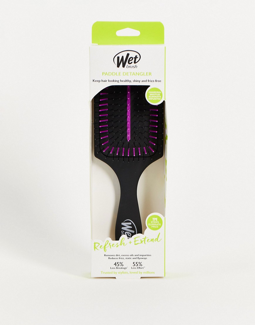 Wetbrush Charcoal Infused Paddle Detangler Hairbrush-black