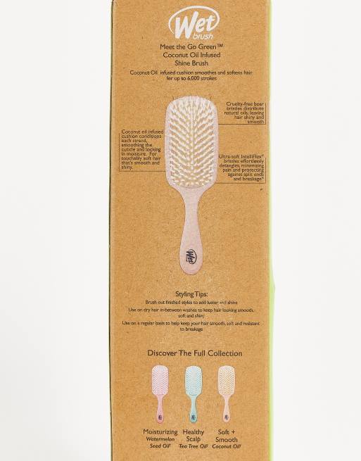 Wet Brush Go Green Shine Brush, Tea Tree Oil Infused, Healthy Scalp