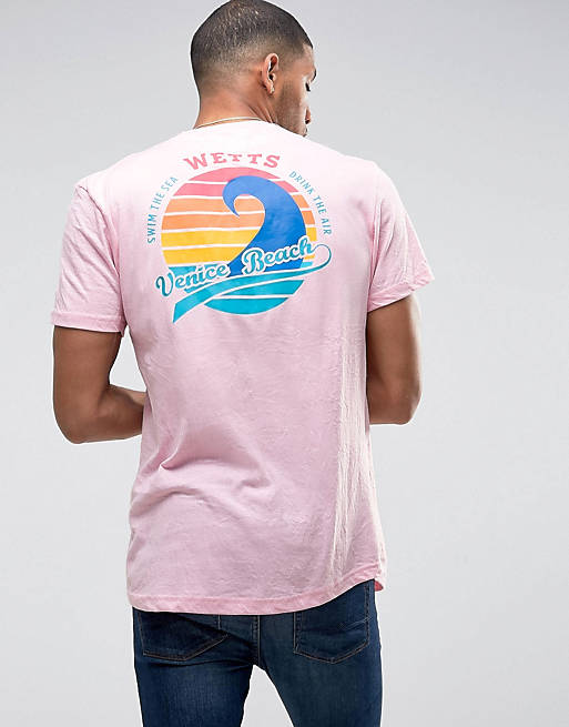 Wetts Back Print Venice Beach T-Shirt | ASOS