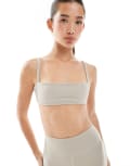 [WeWoreWhat] WeWoreWhat active cami bandeau bralet in beige-Neutral S BEIGE