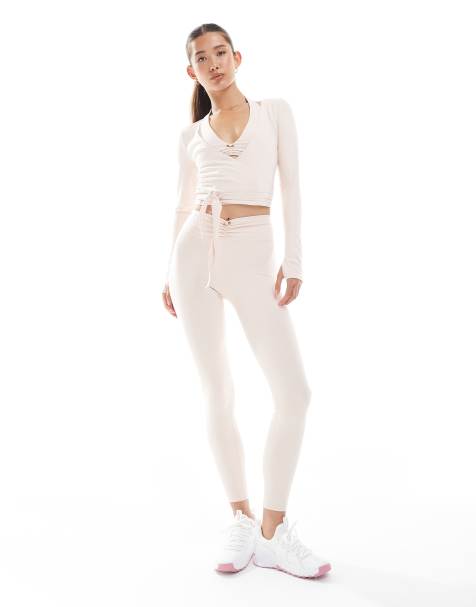 WeWoreWhat active co-ord in pale pink - view 1