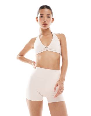 Weworewhat Active High Waist Shorts In White