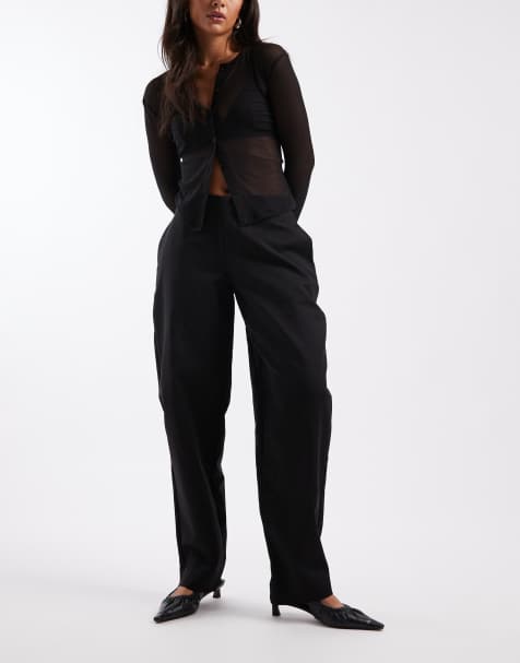 WeWoreWhat barrel leg pants in black - view 1