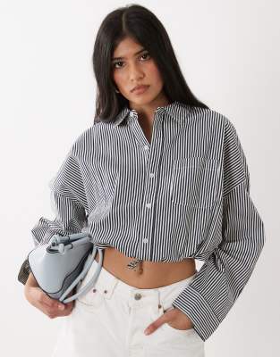 Weworewhat Bubble Button Up Poplin Shirt In Multi