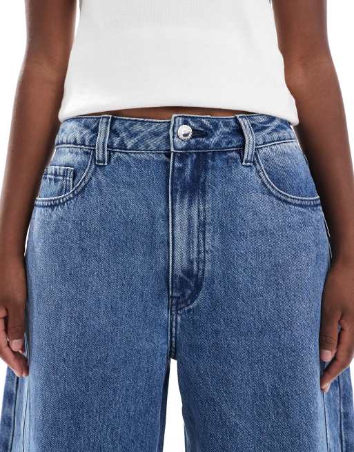 WeWoreWhat - Jeans met ballonpijpen en halfhoge taille in mid-wash, 5 van 5