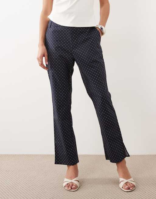 WeWoreWhat - Pantaloni blu navy con bottoni sul davanti, 2 di 5
