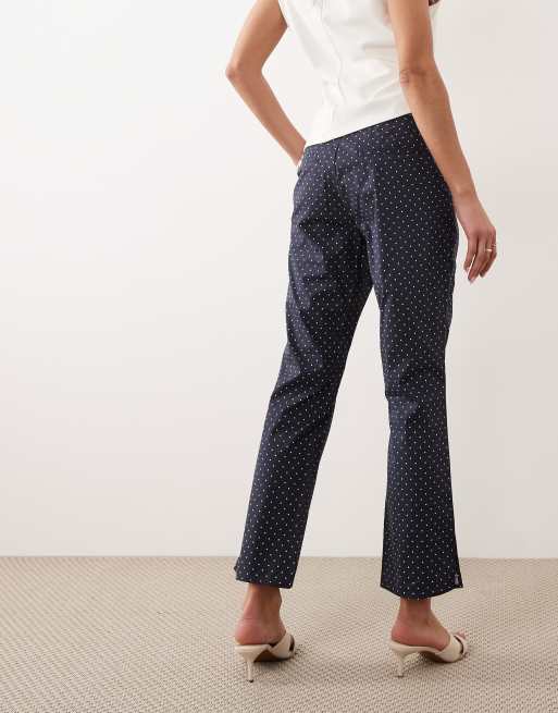 WeWoreWhat - Pantaloni blu navy con bottoni sul davanti, 5 di 5