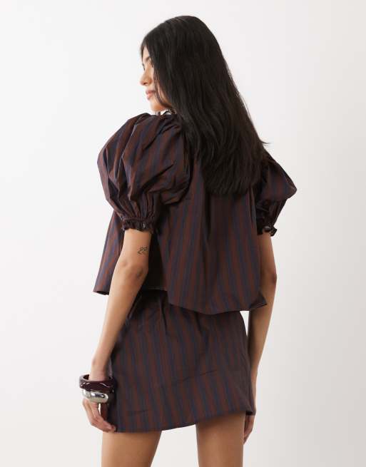 WeWoreWhat pull on mini skirt in navy, 5 of 5