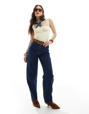 Weworewhat Ruched Cup Corset Top