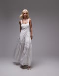 [WeWoreWhat] WeWoreWhat ruched cup peplum midi dress in ivory-White XXS IVORY