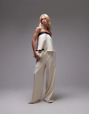 Weworewhat Strapless Smock Top In White