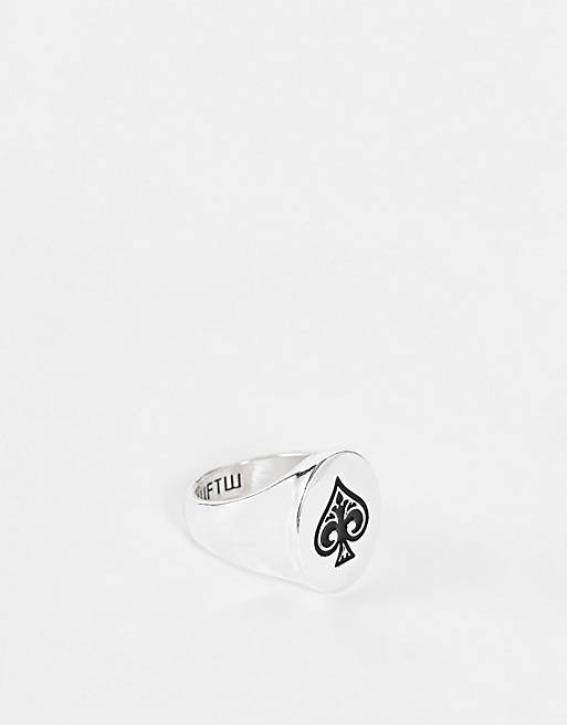 Men WFTW ace fashion ring in silver 