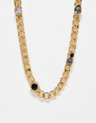 Catenina maglia grumettina placcata oro giallo in argento 925 (40 cm