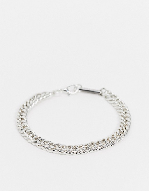 WFTW chunky chain bracelet in silver