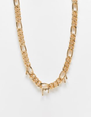 WFTW chunky drip chain in gold - ASOS Price Checker