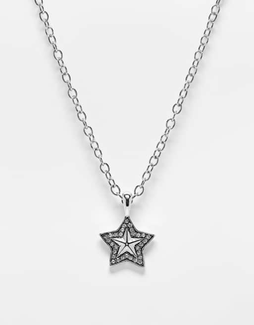 WFTW - Collana con pendente a stella color argento
