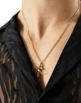 Chained & Able - Collana oro con crocifisso piccolo