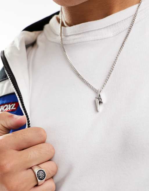 WFTW - Collier à pendentif éclair - Argenté