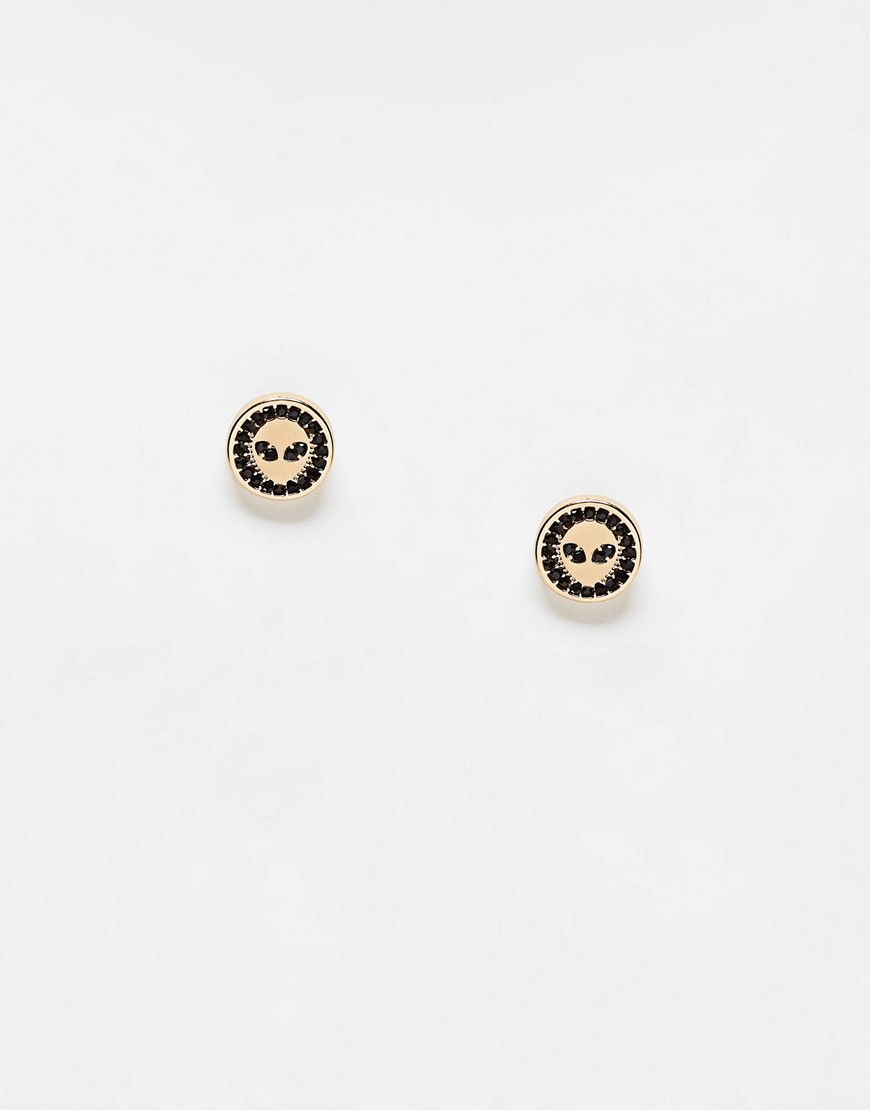 WFTW cyberspace crystal alien studs in gold - GOLD - GOLD