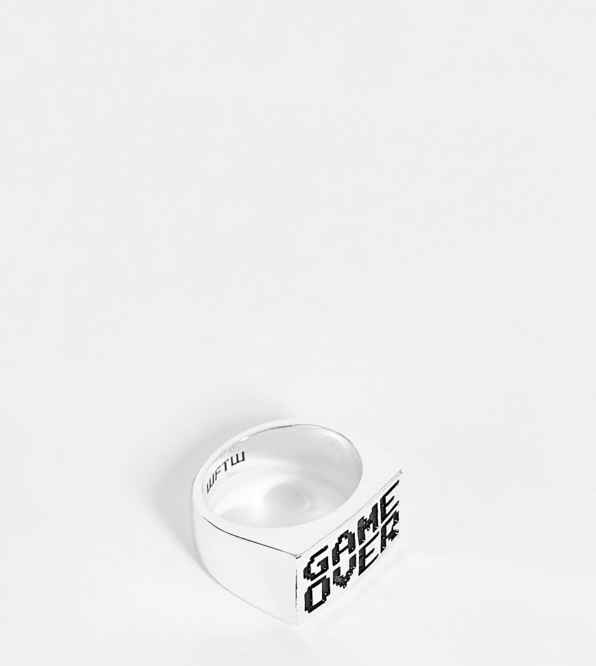 WFTW game over signet ring in silver