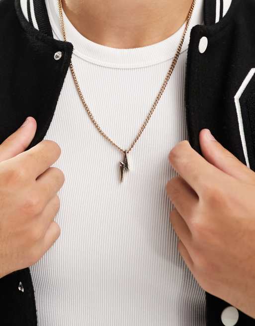 WFTW - Ketting met bliksemschicht-hangertje in goud