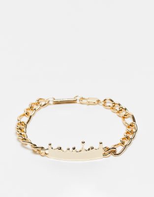 WFTW WFTW melted ID detail bracelet in gold