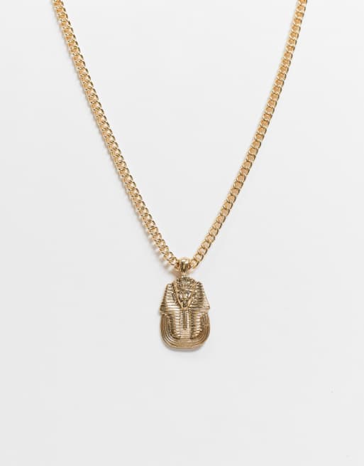 WFTW neckchain in gold with Pharaoh pendant