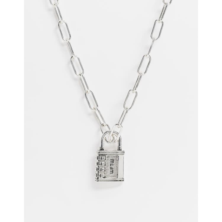 Combination lock necklace on sale clasp