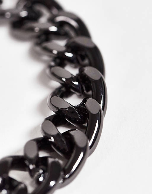 Jewellery WFTW pearl clasp bracelet in gunmetal 