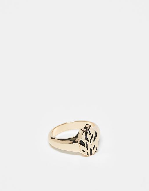 WFTW - Playing With Fire - Anello color oro con fiamma