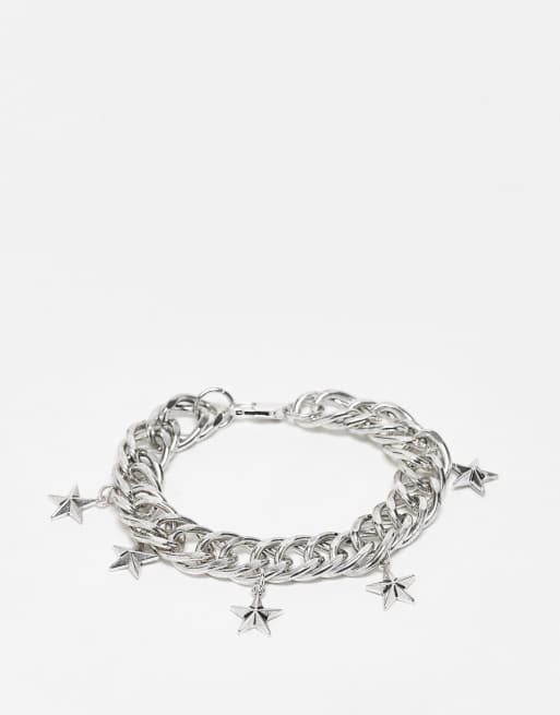 WFTW - Pop Punk - Bracciale a catenina spessa color argento