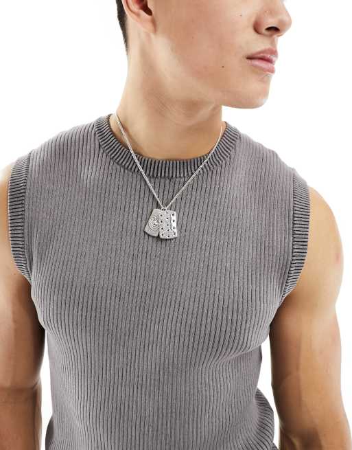Double dog tag sales necklace