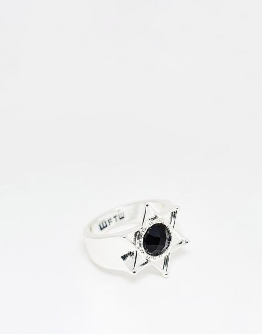 Black Star Signet Ring