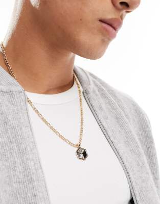 WFTW - Spectrum - Collana color oro con cristallo cubico