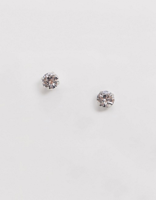 WFTW stud earrings with clear diamante
