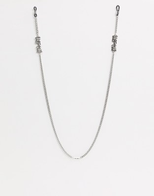 WFTW  Silberfarbene Kette für Sonnenbrillen Silber