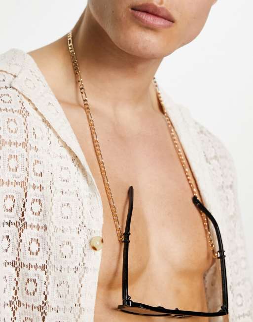 WFTW sunglasses figaro chain in gold