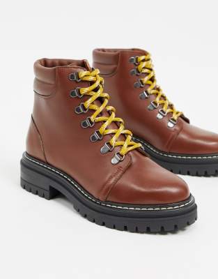 whistles amber lace up boot black