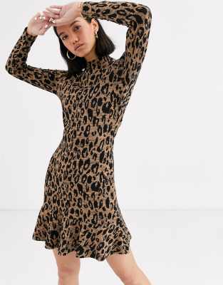 whistles leopard print dress