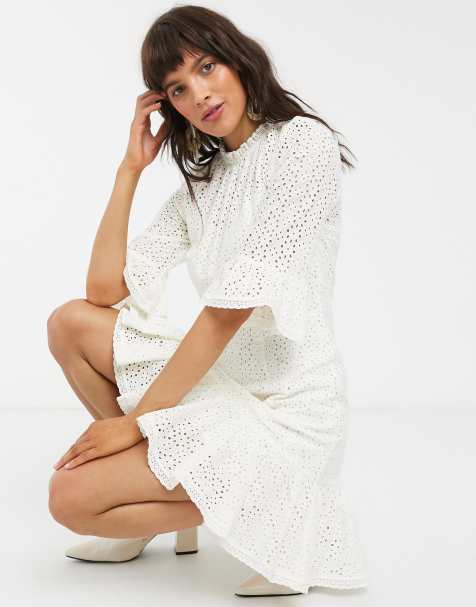 Whistles – Augustina – Minikleid mit Lochstickerei