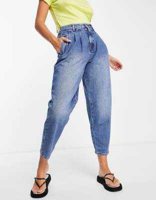 Whistles Whistles authentic pleat front jeans in dark blue